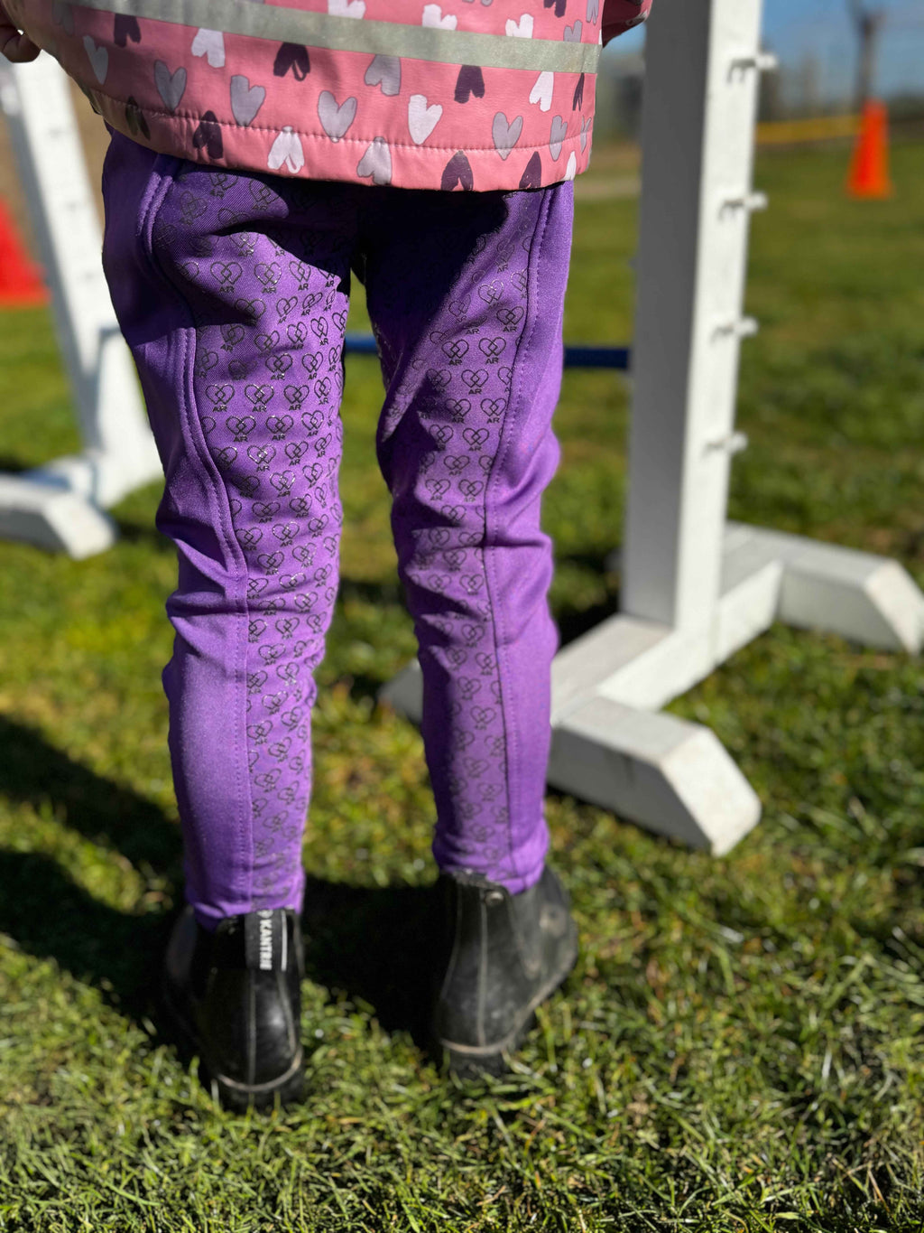 Kinderreithose „Aspaso Einhornzauber“ – Lila - Cheval Cheval Reitsport
