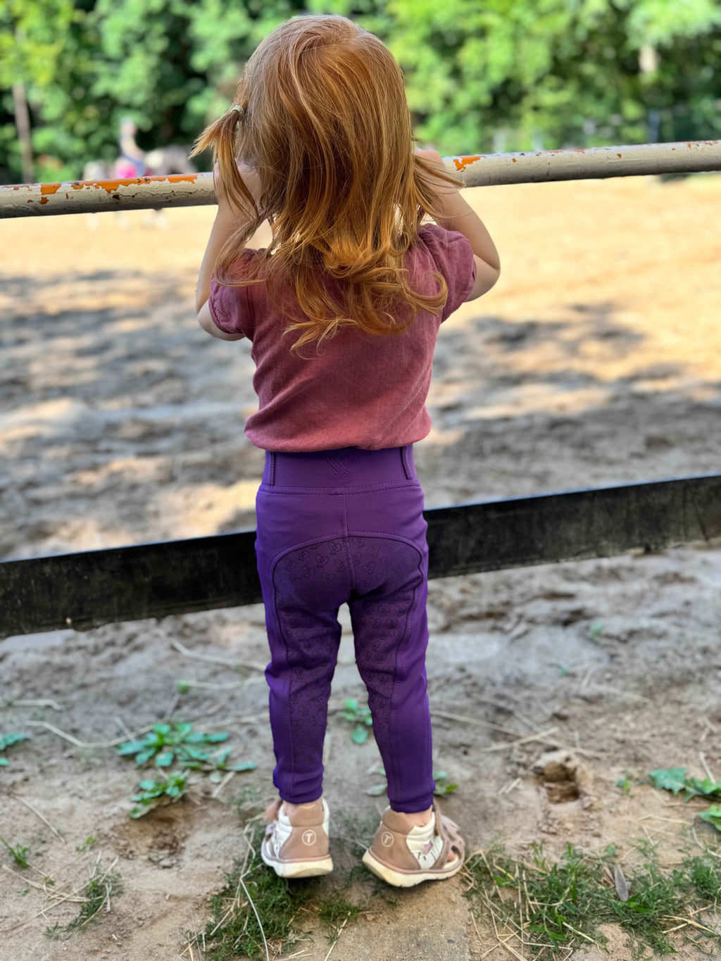 Kinderreithose „Aspaso Einhornzauber“ – Lila - Cheval Cheval Reitsport