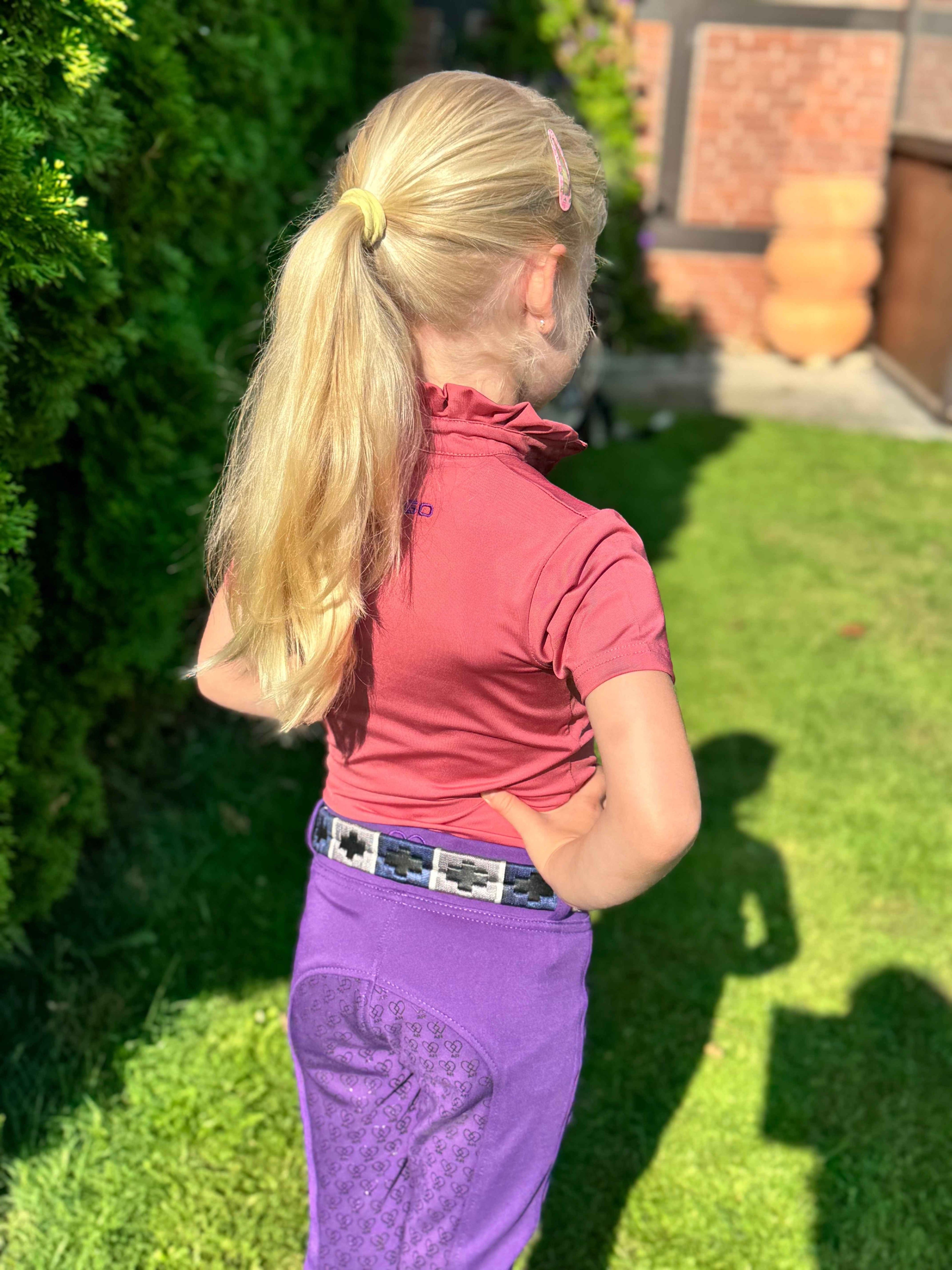 Kinderreithose „Aspaso Einhornzauber“ – Lila - Cheval Cheval Reitsport
