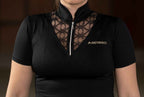 Showshirt "Aspaso Flower" schwarz - Cheval Cheval Reitsport